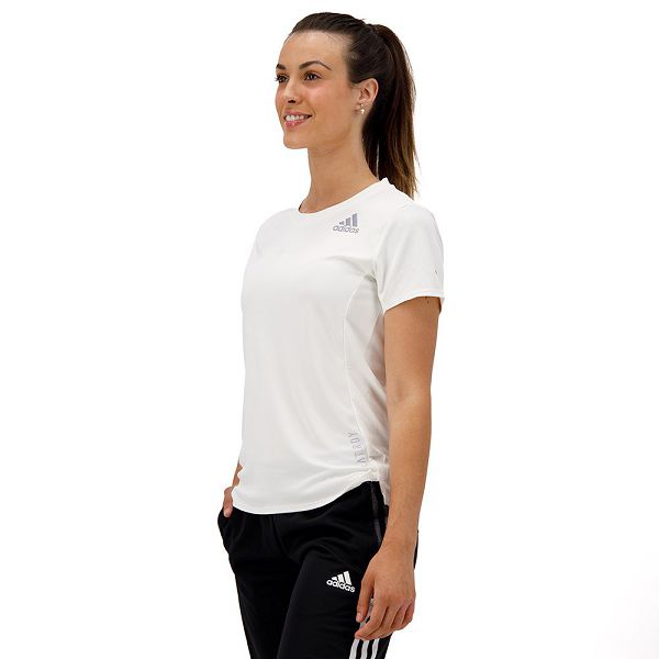 White Women's Adidas Heat RDY Short Sleeve T Shirts | 2850391-YK