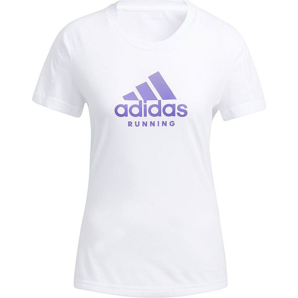 White Women's Adidas Logo Graphic Short Sleeve T Shirts | 0265934-NU