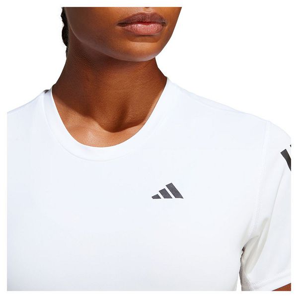 White Women's Adidas Own The Run Short Sleeve T Shirts | 1576429-CW