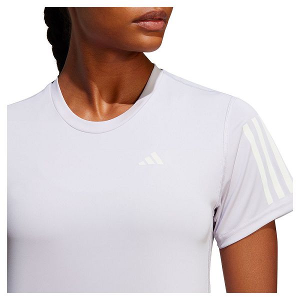 White Women's Adidas Own The Run Short Sleeve T Shirts | 4219758-IL