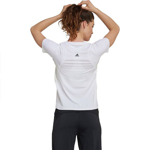 White Women's Adidas Parley Run Fast Short Sleeve T Shirts | 7301426-RG