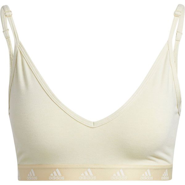 White Women's Adidas Pureb Sports Bra | 0412986-QZ