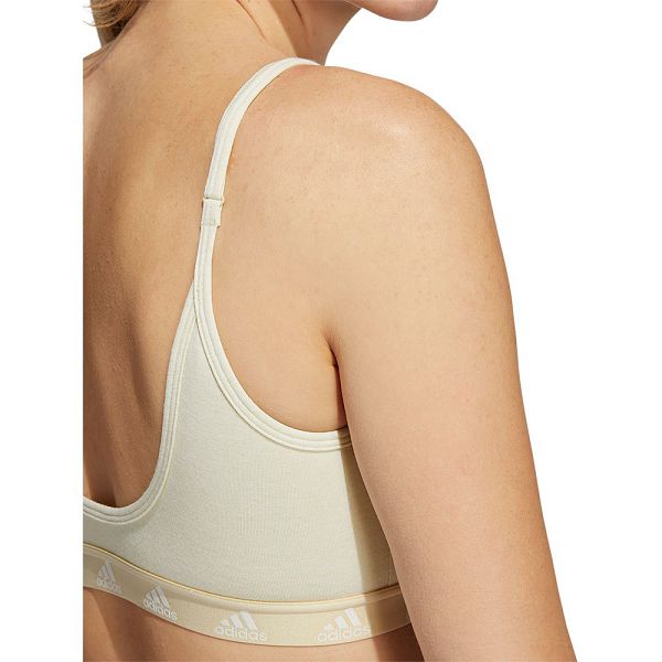 White Women's Adidas Pureb Sports Bra | 0412986-QZ