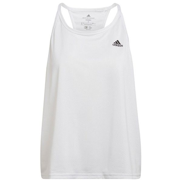 White Women's Adidas Run Fast PB Sleeveless T Shirts | 8703456-YJ