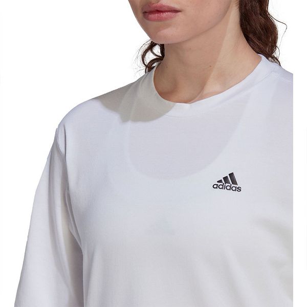 White Women's Adidas Run Icons Made With Nature Short Sleeve T Shirts | 3408261-BR