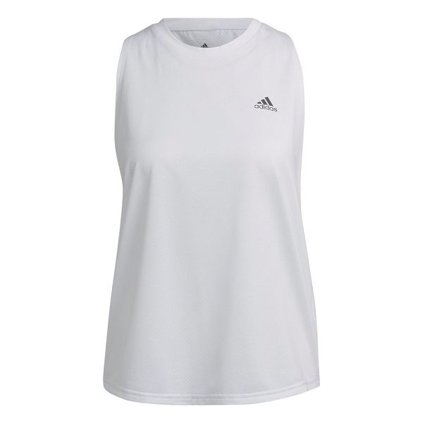 White Women's Adidas Run Icons Sleeveless T Shirts | 2743015-ZC