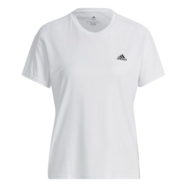 White Women's Adidas Run It Short Sleeve T Shirts | 6509473-UC