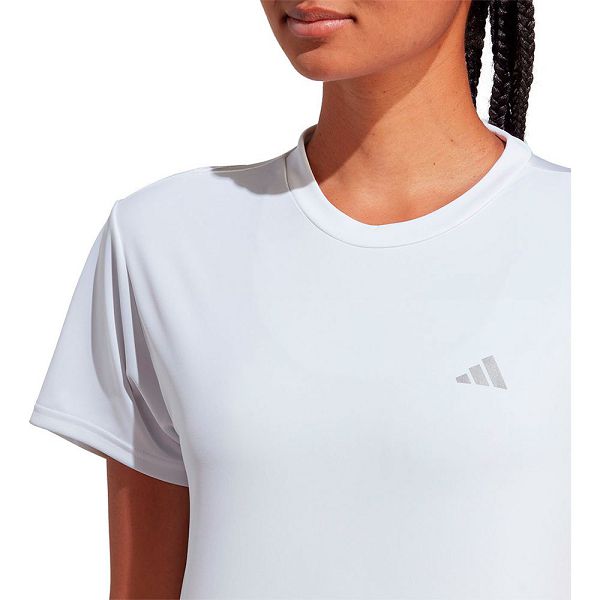 White Women's Adidas Run It Short Sleeve T Shirts | 9271640-SP