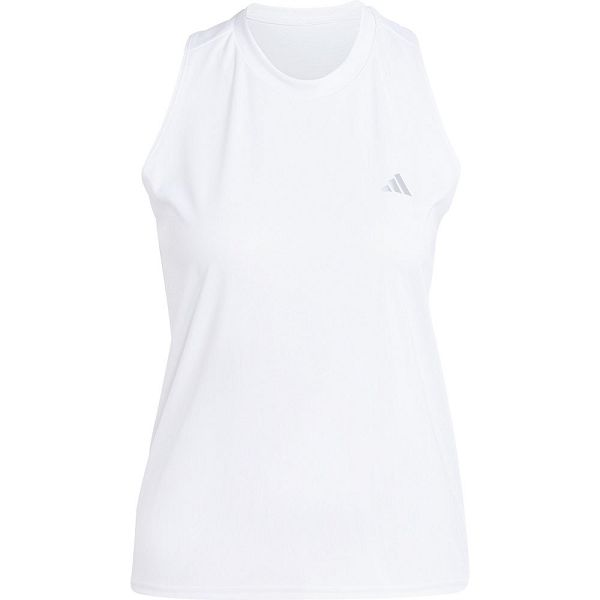 White Women's Adidas Run It Sleeveless T Shirts | 1584296-EY