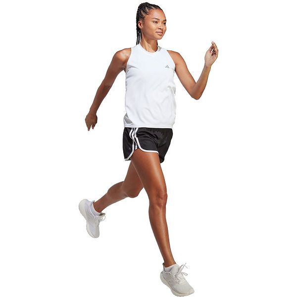 White Women's Adidas Run It Sleeveless T Shirts | 1584296-EY