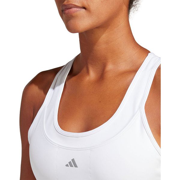 White Women's Adidas Run Ms Pkt Sports Bra | 8937451-ZL