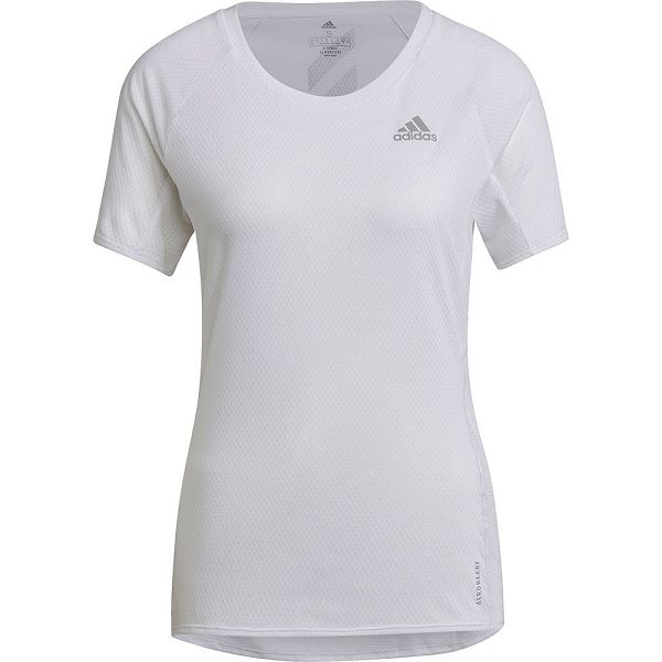 White Women's Adidas Runner Short Sleeve T Shirts | 3680924-EF