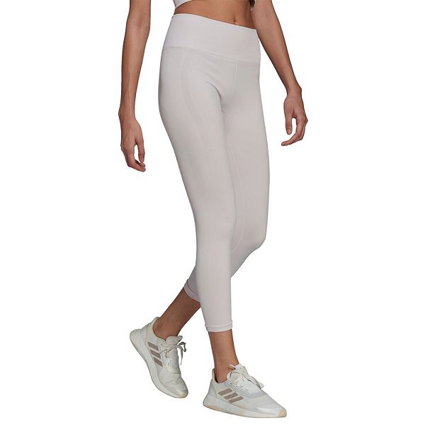 White Women's Adidas SML 7/8 Leggings | 5267130-MX