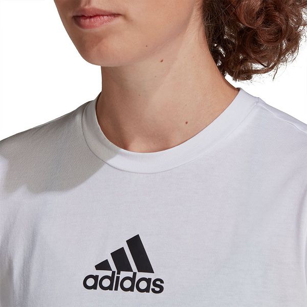 White Women's Adidas TC Short Sleeve T Shirts | 7564928-XZ