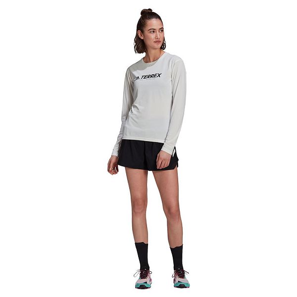 White Women's Adidas Trail Long Sleeve T Shirts | 6540732-FM