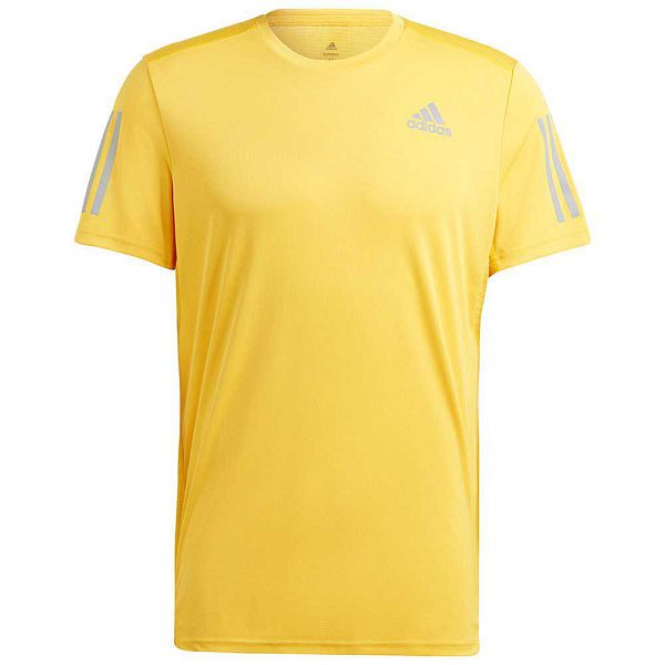 Yellow Men's Adidas Own The Run Short Sleeve T Shirts | 3065248-VC