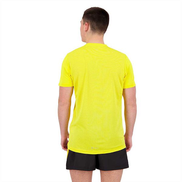 Yellow Men's Adidas Own The Run Short Sleeve T Shirts | 4901375-EU