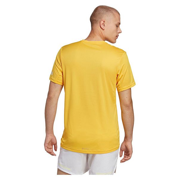 Yellow Men's Adidas Run It Short Sleeve T Shirts | 2987016-CW