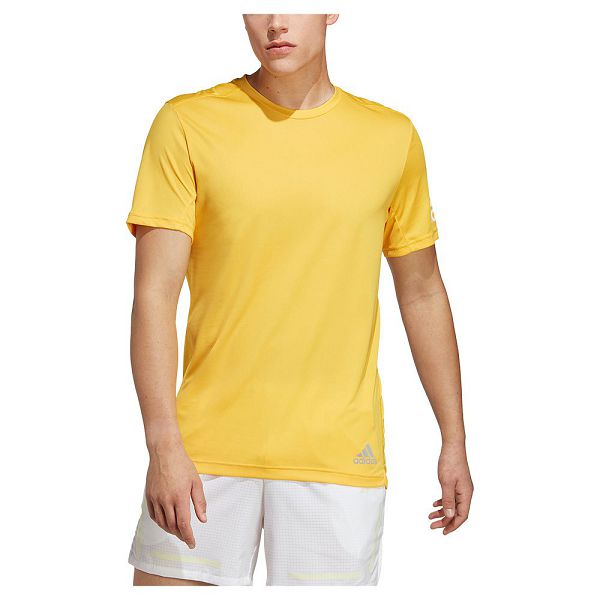 Yellow Men's Adidas Run It Short Sleeve T Shirts | 2987016-CW