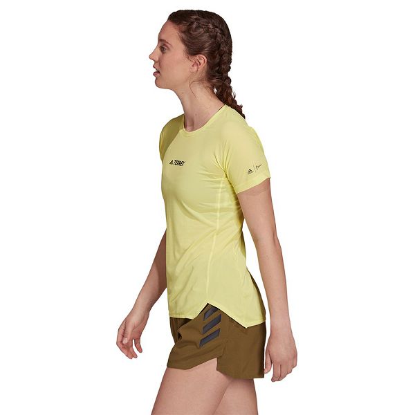 Yellow Women's Adidas AGR Alla T Shirts | 6092143-CB