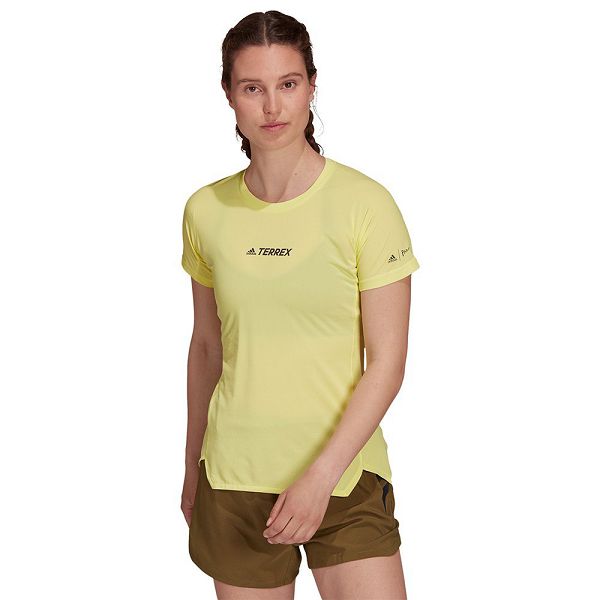 Yellow Women\'s Adidas AGR Alla T Shirts | 6092143-CB