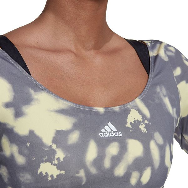 Yellow Women's Adidas Hyperglam Cut 3 Stripes Top Sports Bra | 8157430-BP