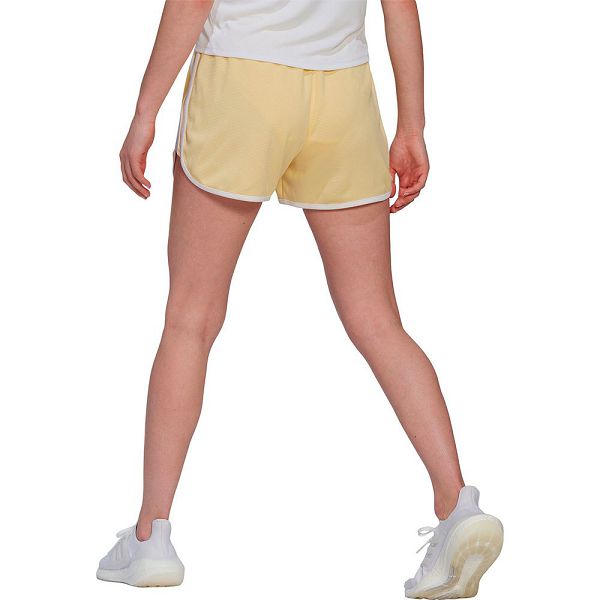 Yellow Women's Adidas Marathon 20 Cooler 4´´ Shorts Pants | 9617054-WF