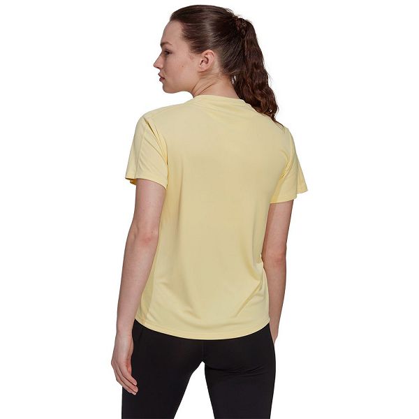 Yellow Women's Adidas Run It Short Sleeve T Shirts | 0174382-PE