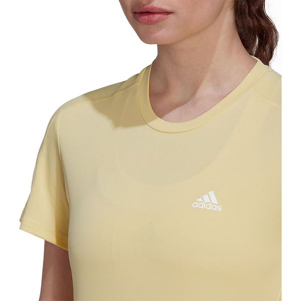 Yellow Women's Adidas Run It Short Sleeve T Shirts | 0174382-PE