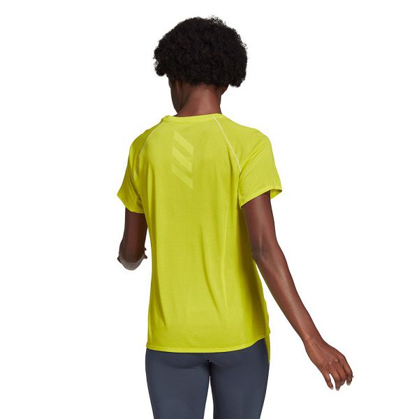 Yellow Women's Adidas Runner Short Sleeve T Shirts | 1487502-OY