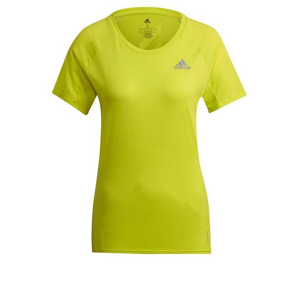 Yellow Women's Adidas Runner Short Sleeve T Shirts | 1487502-OY