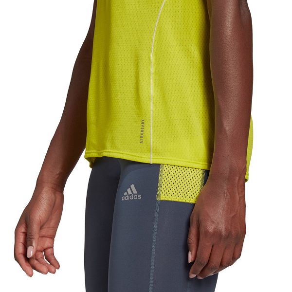 Yellow Women's Adidas Runner Short Sleeve T Shirts | 1487502-OY